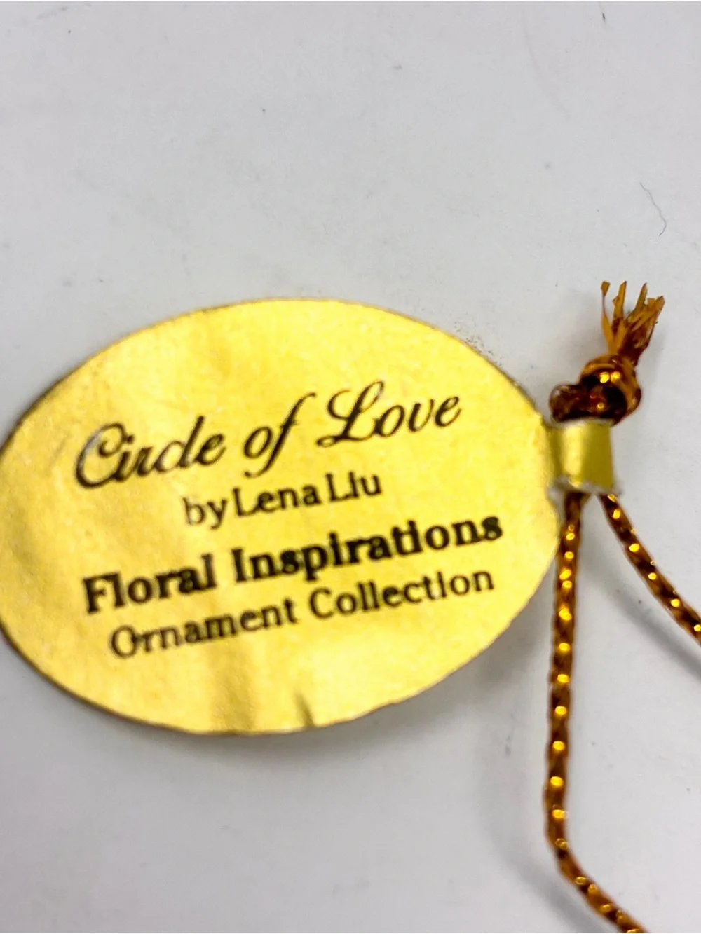 Circle Of Love Lena Liu Heirloom Porcelain Butterfly Floral Christmas Ornament